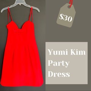 NWT Yumi Kim red silk party dress